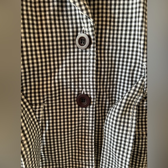 Authentic Guess Jeans Mini Lightweight Gingham Blazer🖤🤍 - Picture 5 of 9